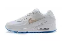 nike air max 90 premium femmes white blue crystal femmes hommes